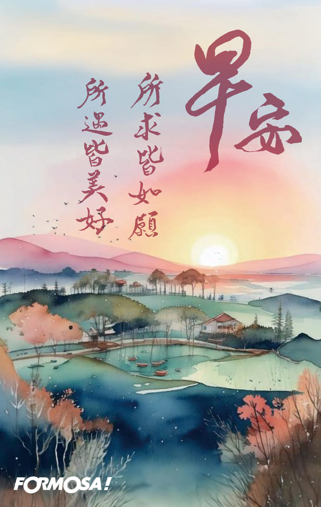 早安問候圖！LINE長輩圖免費下載-FORMOSA!貼圖酷