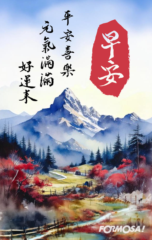 早安問候圖！LINE長輩圖免費下載-FORMOSA!貼圖酷