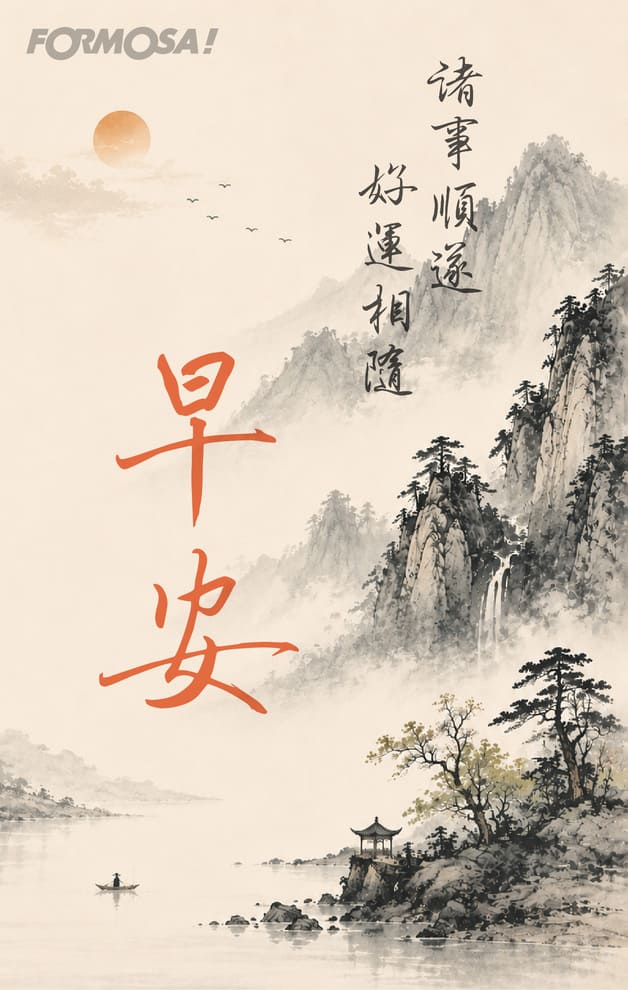 早安　諸事順遂　好運相隨｜FORMOSA!貼圖酷