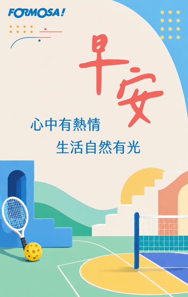 早安心中有熱情生活自然有光｜FORMOSA!貼圖酷