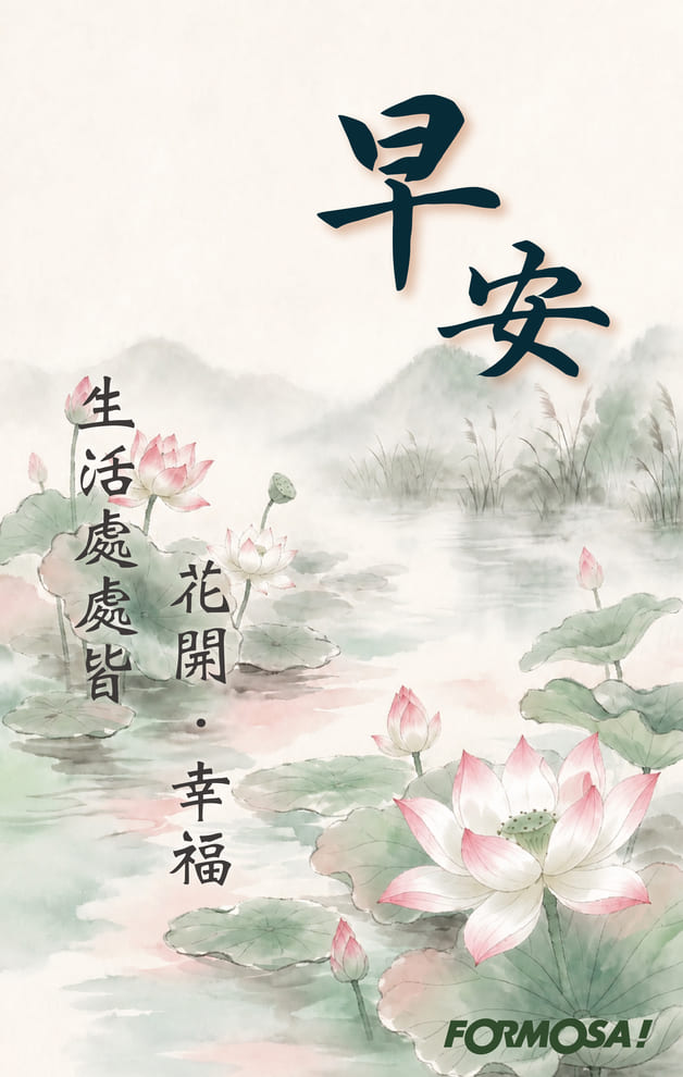 早安　生活處處皆花開幸福｜FORMOSA!貼圖酷