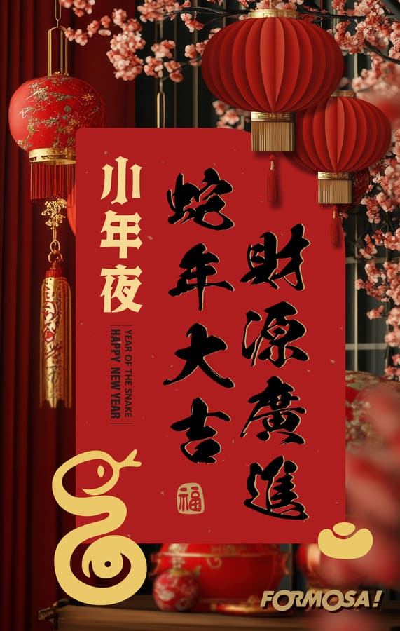 2025農曆新年，蛇年吉祥話-FORMOSA!貼圖酷