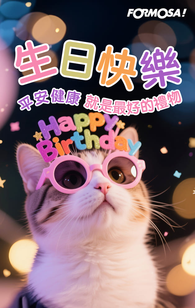 生日快樂！LINE節慶圖免費下載-FORMOSA!貼圖酷