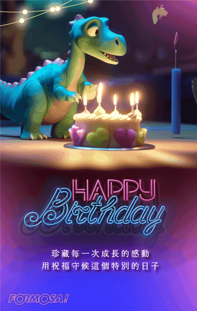 生日快樂！LINE節慶圖免費下載-FORMOSA!貼圖酷